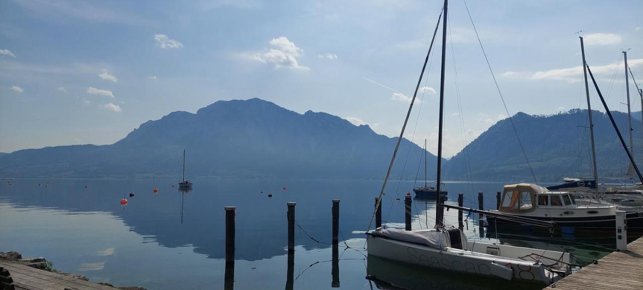 Ferienhaus Goldener Anker Unterach Am Attersee Bagian luar foto