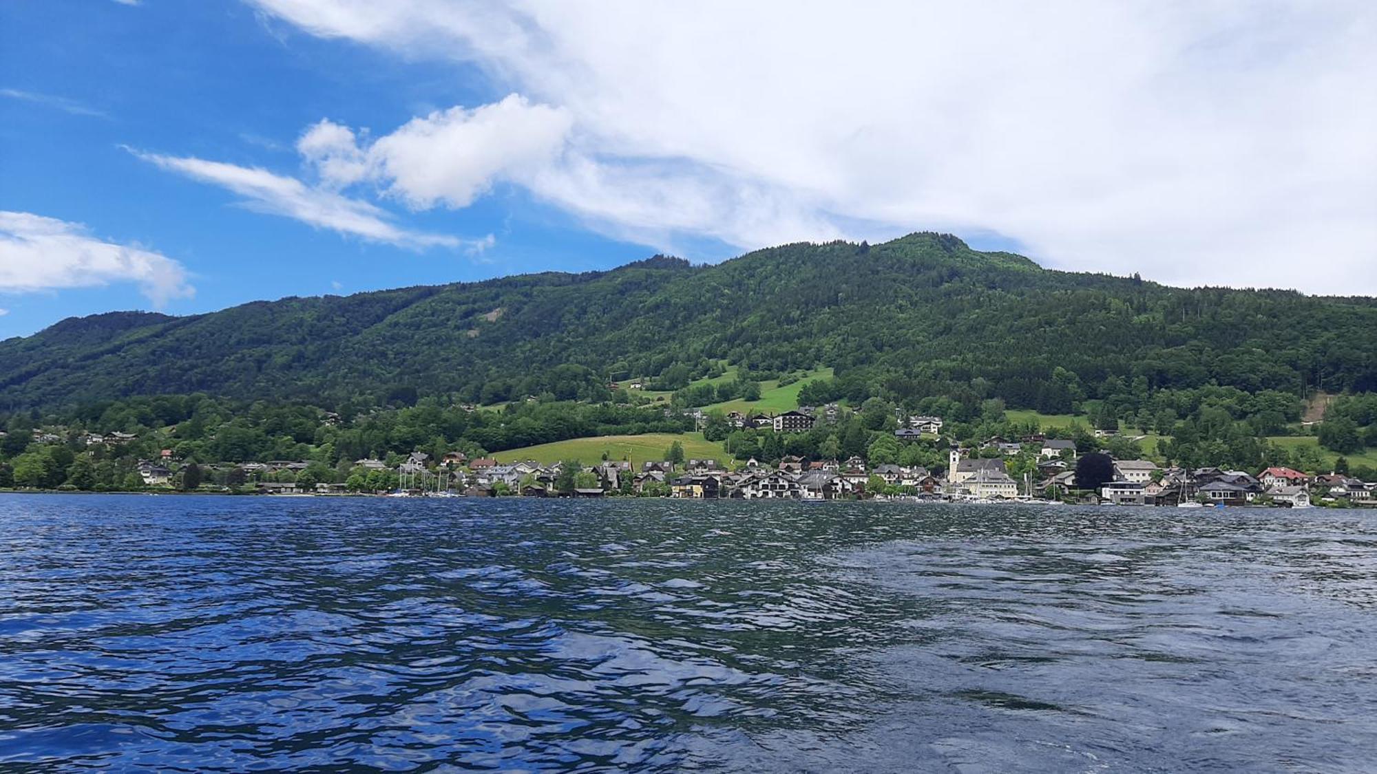 Ferienhaus Goldener Anker Unterach Am Attersee Bagian luar foto