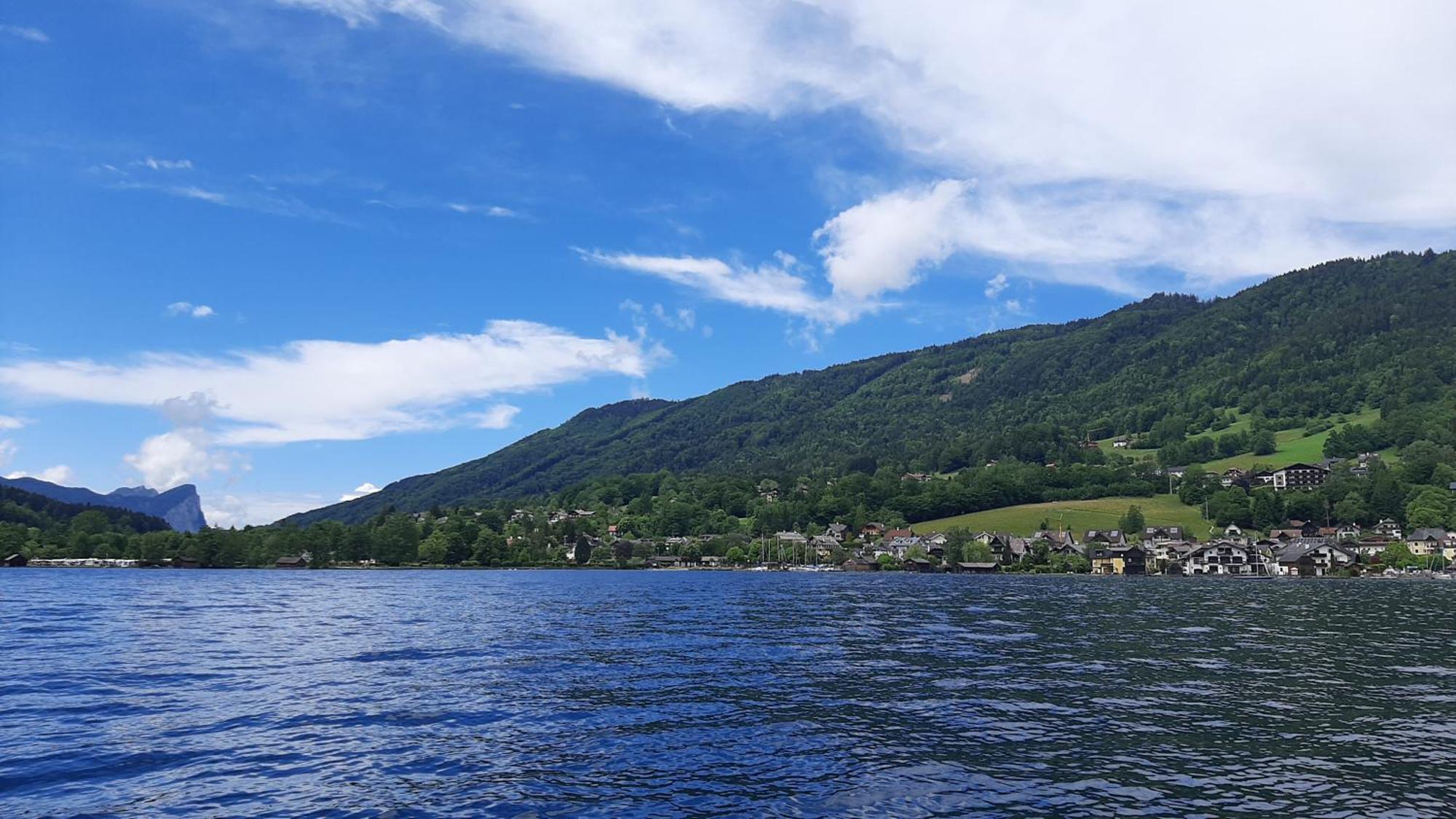 Ferienhaus Goldener Anker Unterach Am Attersee Bagian luar foto